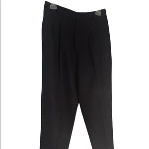 Vintage Joan Walters Navy Blue Pleated Dress Pants